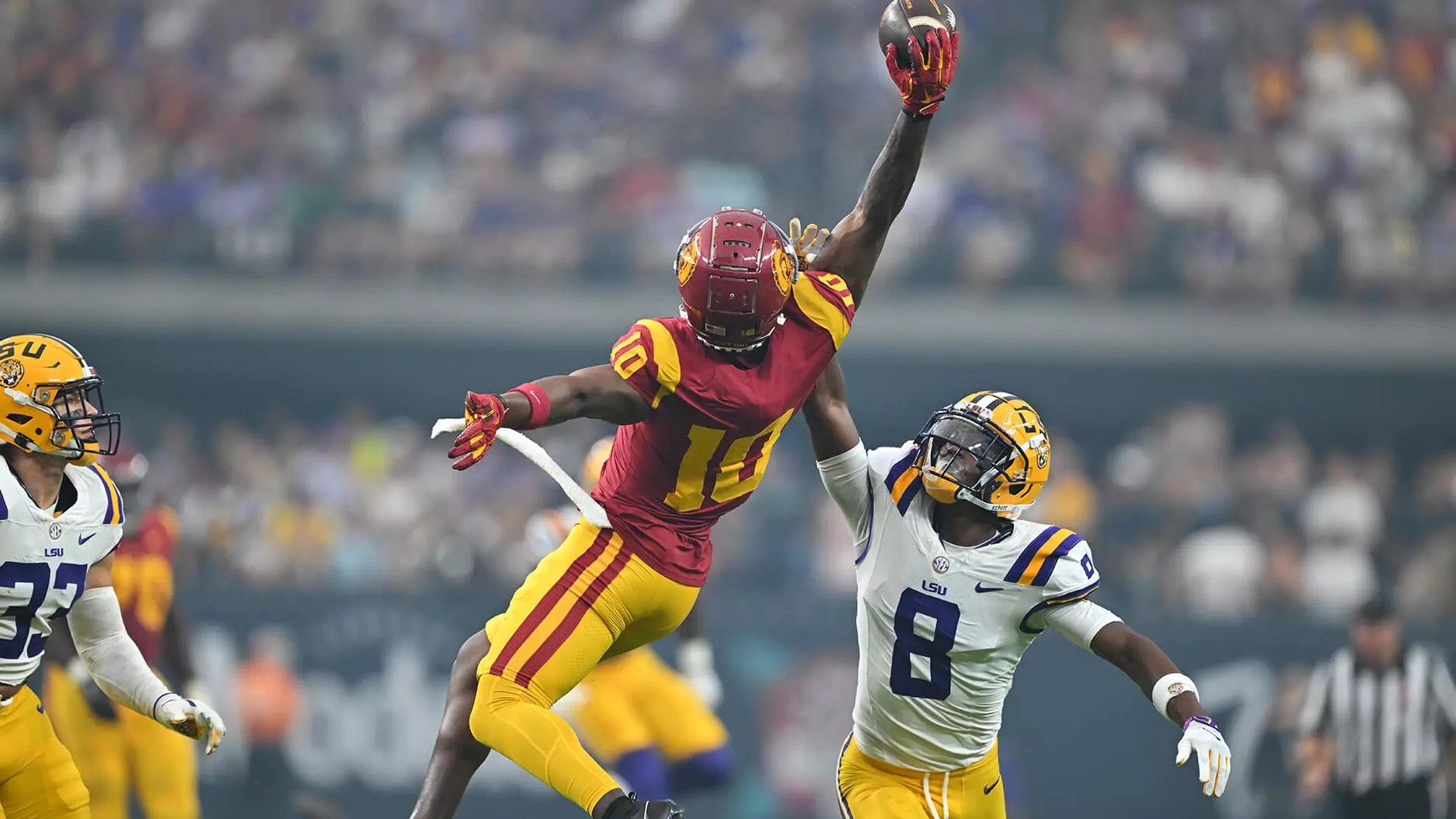 usc trojans football vs lsu tigers football match player stats